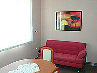 Apartments S - Orebic, dining area with spare bed
